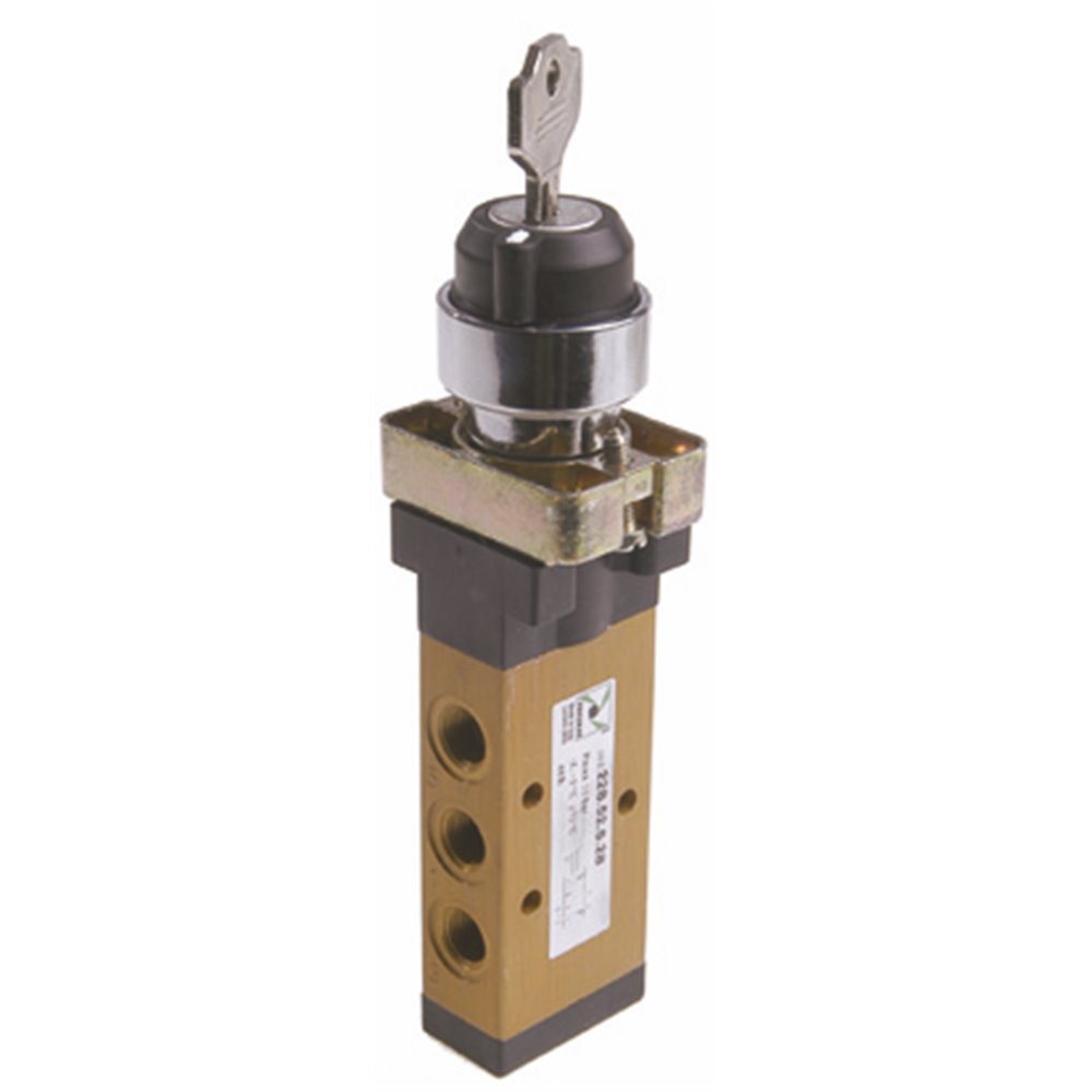 PX ZAWÓR MECHANICZNY G1/8 5/2 PRZEŁĄCZNIK, Z KLUCZEM