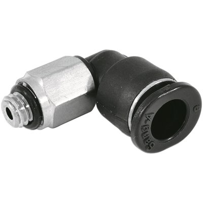 RQS ZŁĄCZE WTYKOWE KĄTOWE GWINT ZEWNĘTRZNY R 1/8 - 6 MM MINI