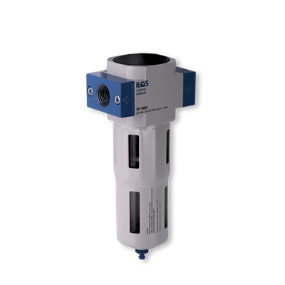 FILTR POWIETRZA ROZMIAR MIDI, GWINT WEWNĘTRZNY 3/4, 40 MIKRONÓW, +UCHWYT, NIEBIESKI