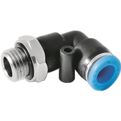 RQS ZŁĄCZE WTYKOWE KĄTOWE GWINT ZEWNĘTRZNY G 1/8 - 12 MM NBR