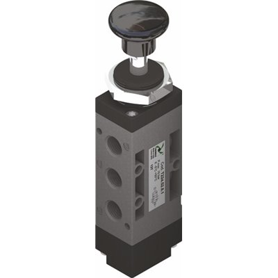 PX ZAWÓR MECHANICZNY 1/4 5/2 CIĘGŁO SPRĘŻYNA CZARNY