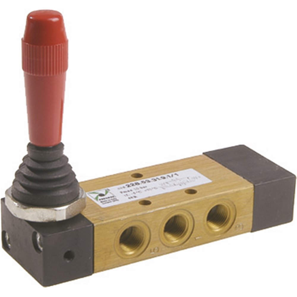 PX ZAWÓR MECHANICZNY G 1/8 5/3 DŹWIGNIA-SPRĘŻYNA, CENTRALNIE ZAMKNIĘTY