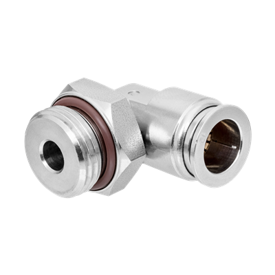 RQS ZŁĄCZE WTYKOWE KĄTOWE GWINT ZEWNĘTRZNY M5 - 4 MM, S316