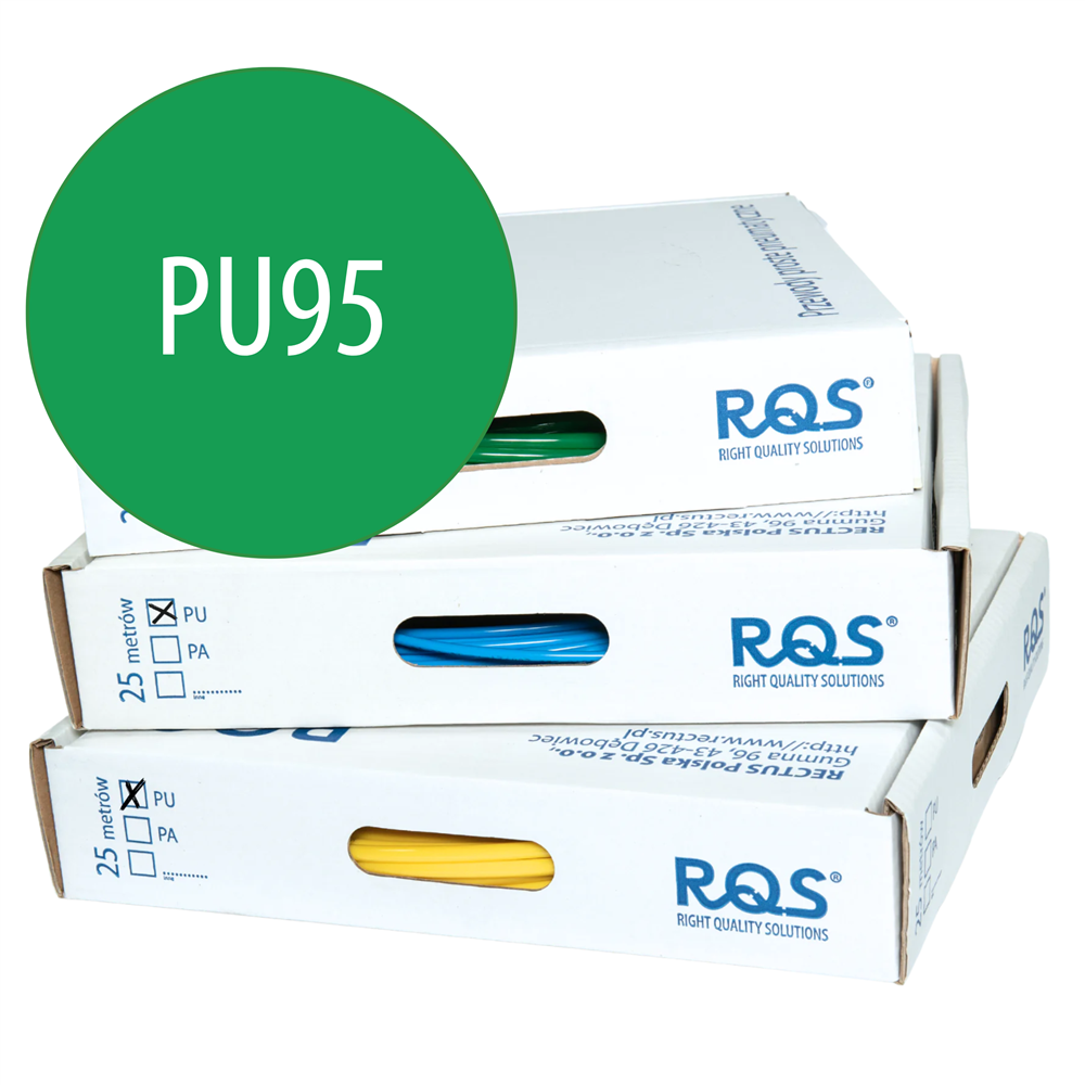 SANG-A PRZEWÓD PROSTY POLIURETANOWY (95 ShA), 4 MM X 2,5 MM, KARTON 25 M, ZIELONY