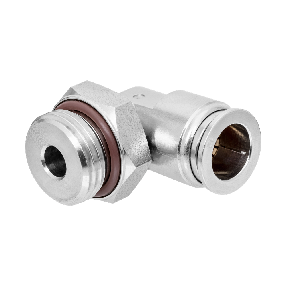 RQS ZŁĄCZE WTYKOWE KĄTOWE GWINT ZEWNĘTRZNY G1/2 - 10 MM, S316