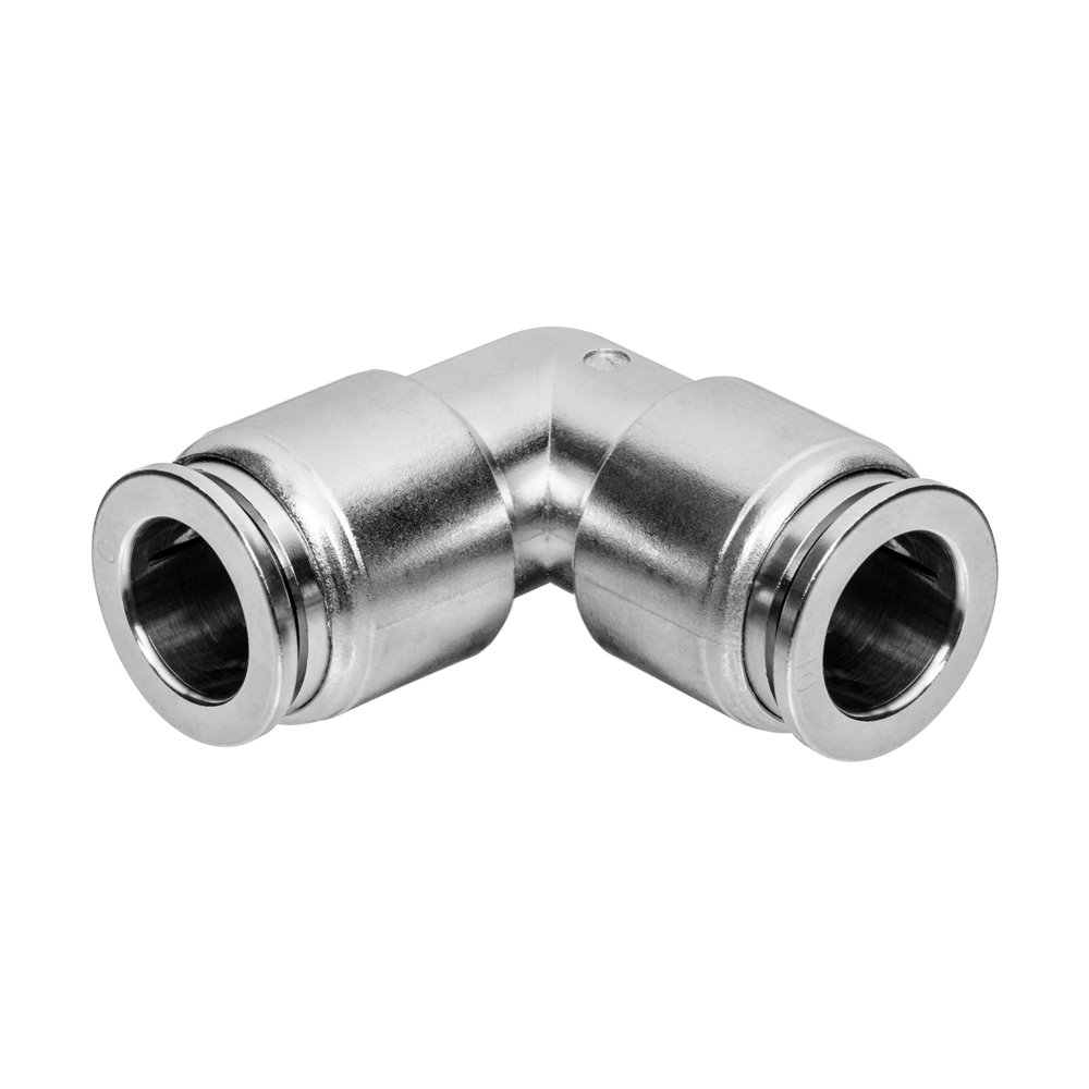 RQS ZŁĄCZE WTYKOWE KĄTOWE DWUSTRONNE 6 MM - 6 MM, S316