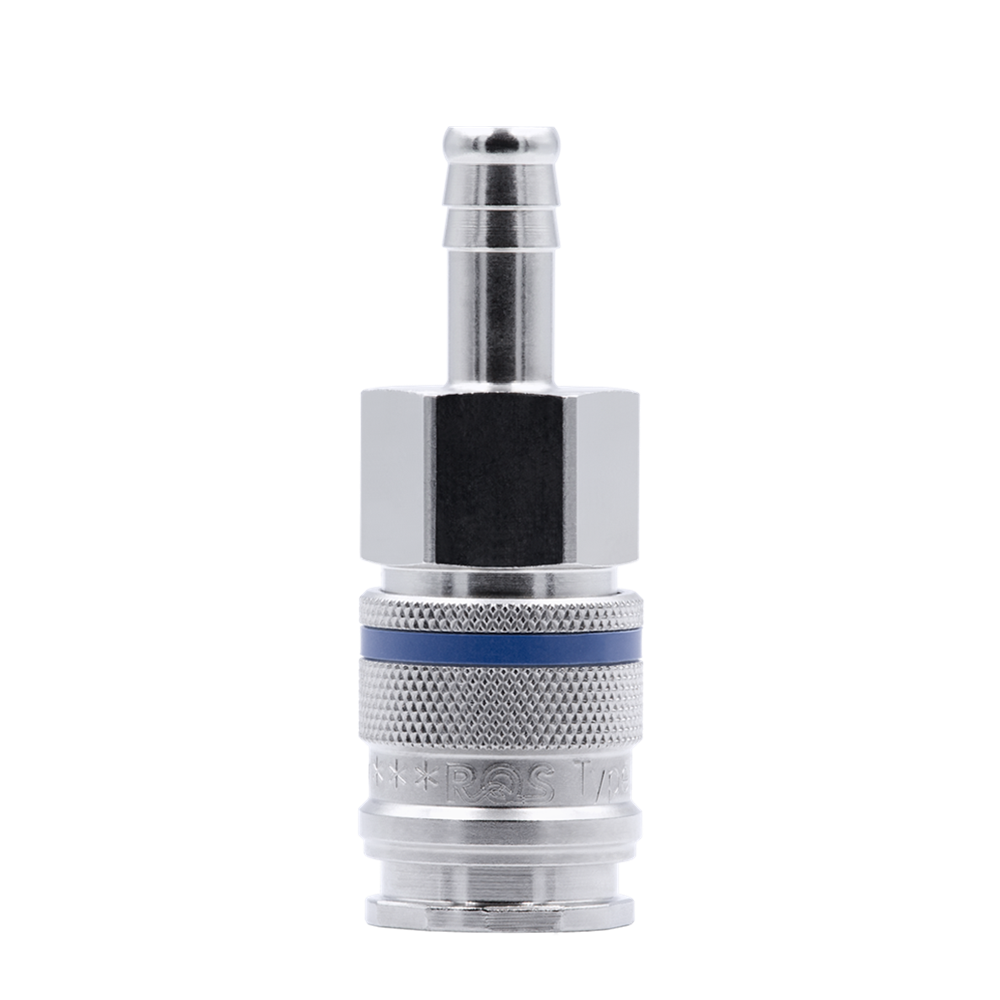 GNIAZDO SZYBKOZŁACZA TYP 227 (DN 10) Z TULEJĄ DO WĘŻA 10 MM, RQS