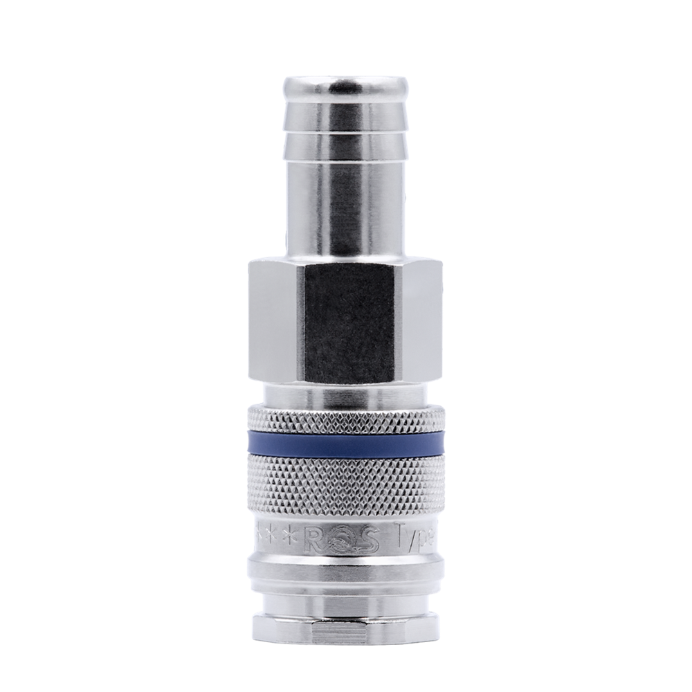 GNIAZDO SZYBKOZŁACZA TYP 227 (DN 10) Z TULEJĄ DO WĘŻA 16 MM, RQS