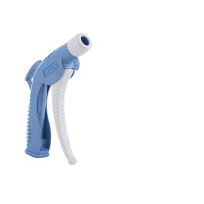 PISTOLET DO PRZEDMUCHU TYP B1, Z TWORZYWA, GWINT WEWNĘTRZY G 1/4, Z PORTEM GX POD DYSZE WYMIENNE