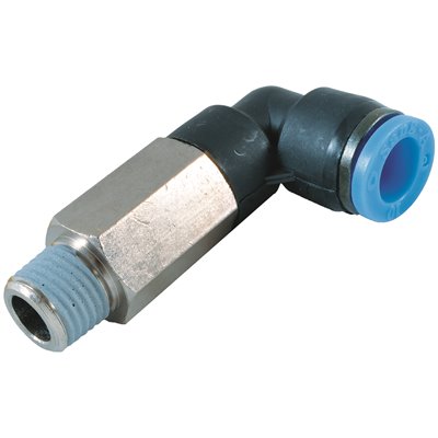 RQS ZŁĄCZE WTYKOWE KĄTOWE DŁUGIE GWINT ZEWNĘTRZNY R 3/8  - 12 MM