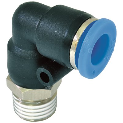 RQS ZŁĄCZE WTYKOWE KĄTOWE GWINT ZEWNĘTRZNY R 3/8 - 10 MM