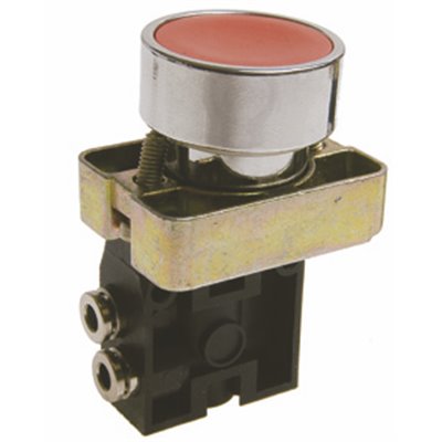 PX ZAWÓR 3/2 PRZYCISK -SPRĘŻYNA PRZYŁĄCZE BOCZNE NO CZERWONY