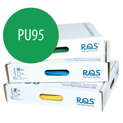 SANG-A PRZEWÓD PROSTY POLIURETANOWY (95 ShA), 12 MM X 8 MM, KARTON 25 M, ZIELONY