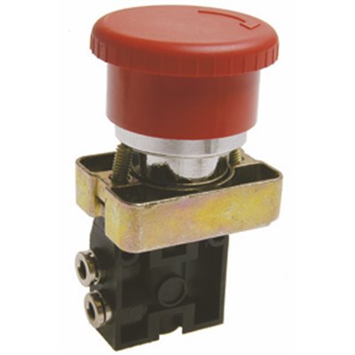 PX ZAWÓR 3/2 PRZYCISK AWARYJNY 2 POZYCYJNY NZ PRZYŁĄCZE BOCZNE