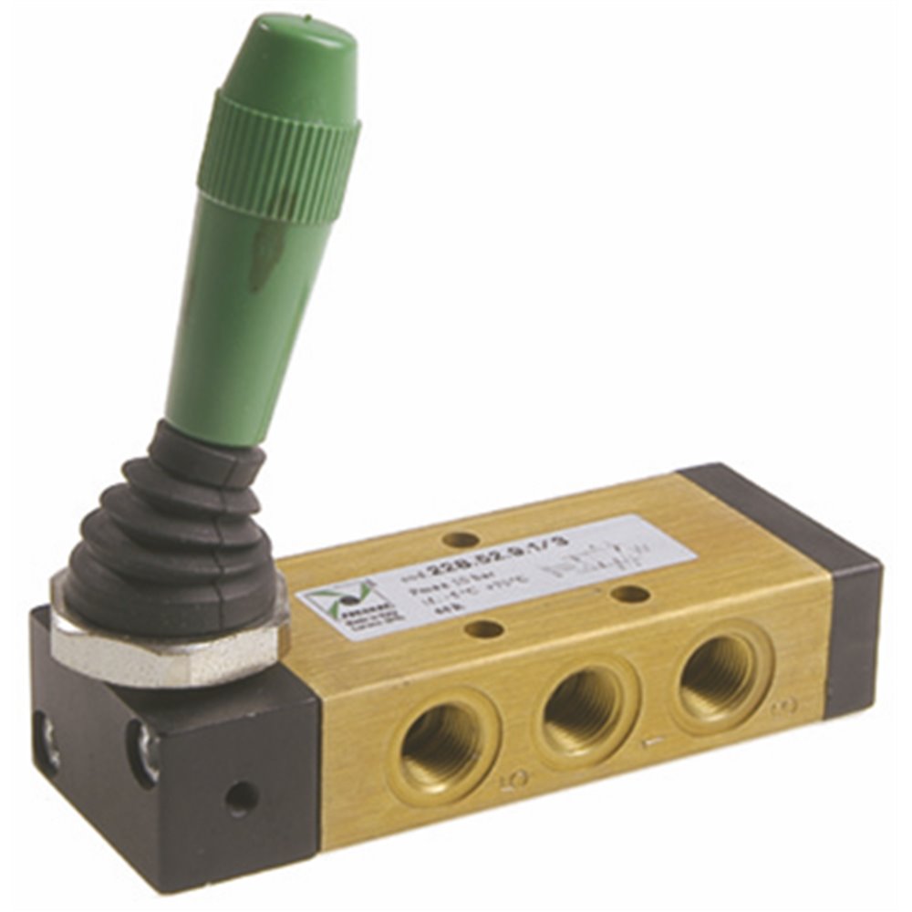 PX ZAWÓR MECHANICZNY 5/2 G1/8 DŻWIGNIA, 2 POZYCJE STABILNE, CZERWONY