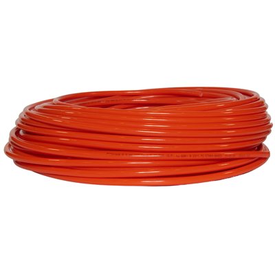 WĄŻ PROSTY PU BRAID 6,5 X 10 MM, RQSTRONG, POMARAŃCZOWY, 100 M