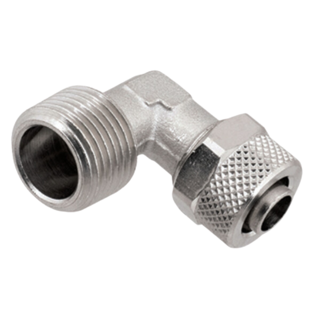 ZŁĄCZE ZAKRĘCANE TYPU L, GWINT ZEWNĘTRZNY R 1/4 - 6 X 4 MM