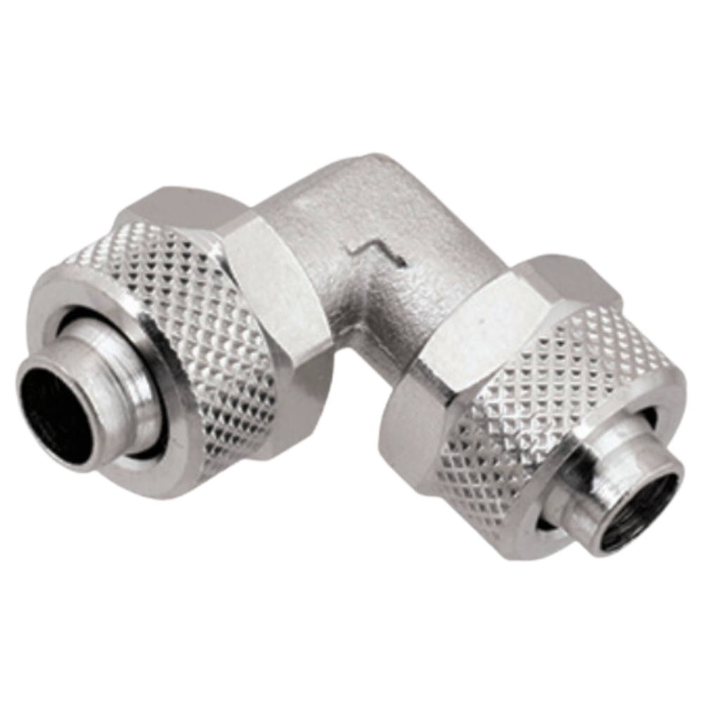 ZŁĄCZE ZAKRĘCANE TYPU L,  DWUSTRONNE 8 X 6 MM