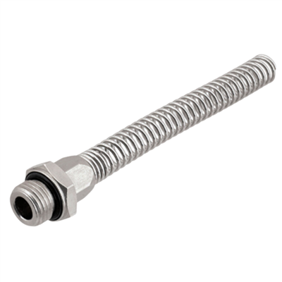 ZŁĄCZE ZAKRĘCANE PROSTE, GWINT ZEWNĘTRZNY G 3/8 - 8 X 6 MM, SPRĘŻYNA