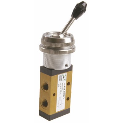 PX ROZDZIELACZ 3/2 2-POZYCYJNY G1/8 DŹWIGNIA PIONOWA . PANELOWY 30MM