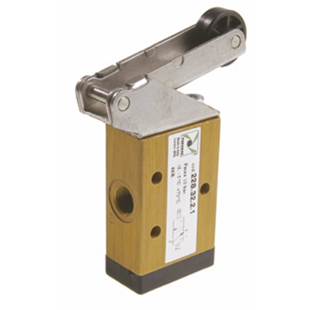 PX ZAWÓR MECHANICZNY G 1/8 3/2 - ROLKA, ŁOŻYSKO