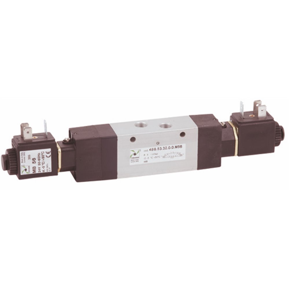 PX ZAWÓR ELEKTROMAGNETYCZNY ECO G1/8 5/3 CENTRALNIE ODPOWIETRZONY 24VDC-24VDC